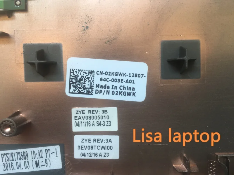 Для Dell Vostro 3460 палмрест с датчиком отпечатка пальца считыватель 02KGWK 2KGWK