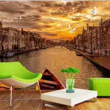 Индивидуальное изготовление, большая настенная живопись Ретро Ностальгический Европейский уличный вид ТВ спальня гостиная столовая обои для рабочего стола