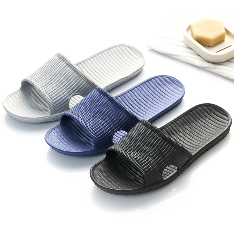 Summer Men Women Indoor Slippers Floor Flat Shoes Indoor EVA Flip Flops Lovers Non-slip Bathroom Home Zapatillas De Hombre