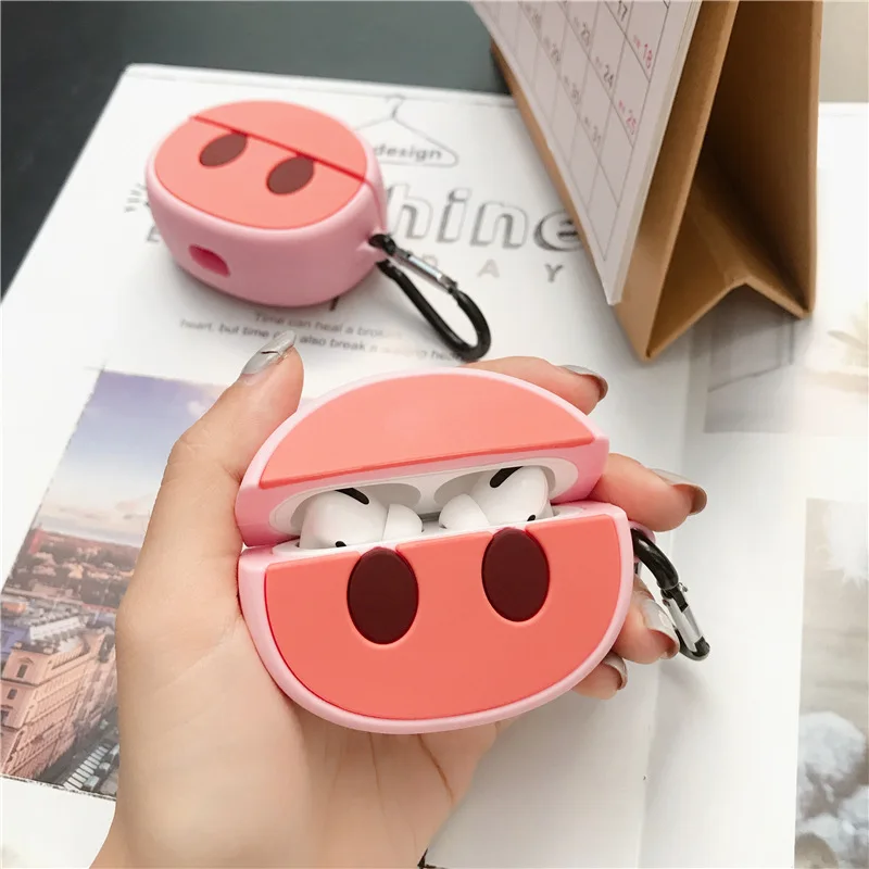 Feiseli милые розовые силиконовые наушники Airpods 1 2 Pro защитный чехол беспроводные