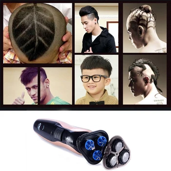 

EU Plug GW Rechargeable Electric Cordless Razor Electric Shaver Beard Cutter IPX Waterproof Men's - Nose Hair - Hair Clipper