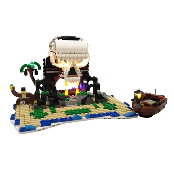 

USB Powered LED Lighting Kit For Pirate Ship 31109 (LED Included Only, No Kit) For Children Educational Toys Gift - Skull Island