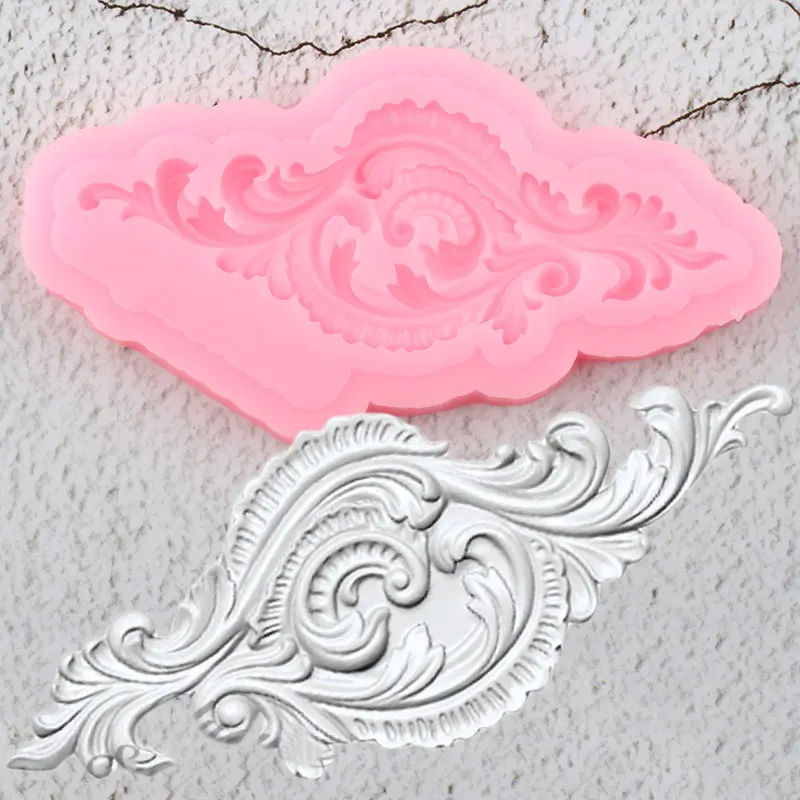 

DIY Scroll Relief Cake Border Silicone Mold Wedding Cupcake Fondant Cake Decorating Tools Candy Clay Chocolate Gumpaste Moulds