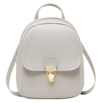 

Mini Backpack Crossbody Bag For Teenage Girl Solid Women Shoulder Phone Purse Korean Style New Trendy Female Bagpack