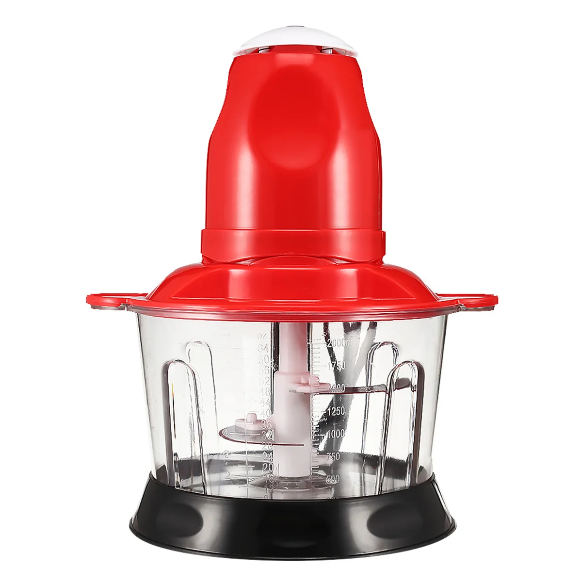 

2L Red Multifunctional Household Electric Food Meat Grinder Chopper blen-der Cutter Kitchen Processor Mincer 200w