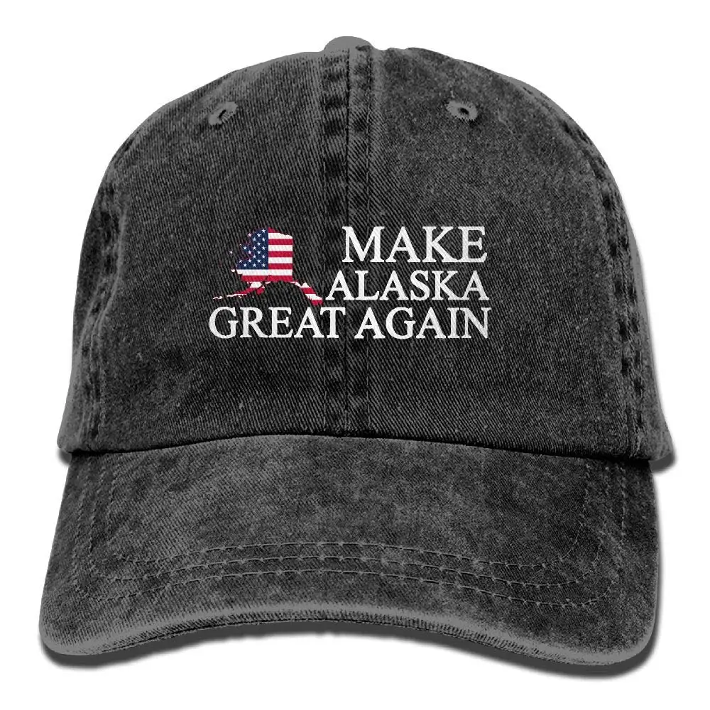 Сделайте Alaska большой снова унисекс Дальнобойщик шляпы папа бейсбольные кепки водителя Кепка