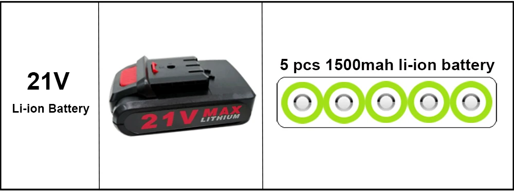 21V Variable Speed Electric Screwdriver Cordless Screwdriver Power Tools Drill Electric Screwdriver Drill With Drill Accessories (4)