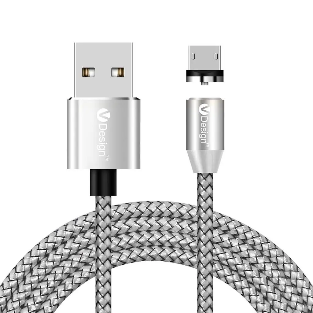 Silve Cable and Plug Магнитный кабель светодиодный зарядное устройство для huawei Honor 9 8X 7a pro P30 P20 mate 20 10 P9 lite mini Y6 Y5 Y7 Prime P для huawei P20 - Цвет: Silve Cable and Plug