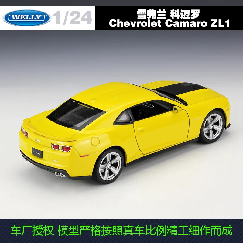 Welly 1:24 Chevrolet Comello Bumblebee сплав модель автомобиля Diecasts игрушечные транспортные средства коллекционные подарки не-пульт дистанционного управления Тип транспортная игрушка