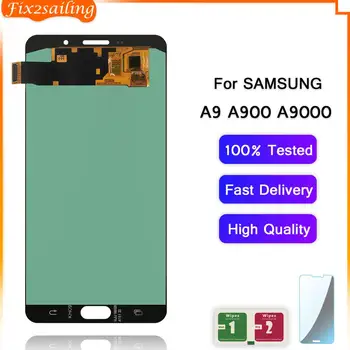 

Super HD AMOLED For Samsung Galaxy A9 A9000 A900 SM-A9000 LCD Display Touch Screen Digitizer Assembly For Samsung A9 A900