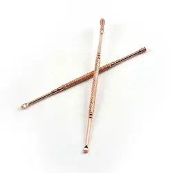 1Pcs Steel Rose-gold Earpick Wax Remover Curette Cleaner Care Pick Removal Kit Tools Easy Earwax Ear Swab Health E3Y8