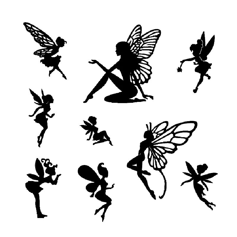 Plantillas de hada y mariposa de 12 estilos, troqueles de acero de Metal para hacer álbumes de recortes, papel de álbum DIY, troquelado de tarjetas