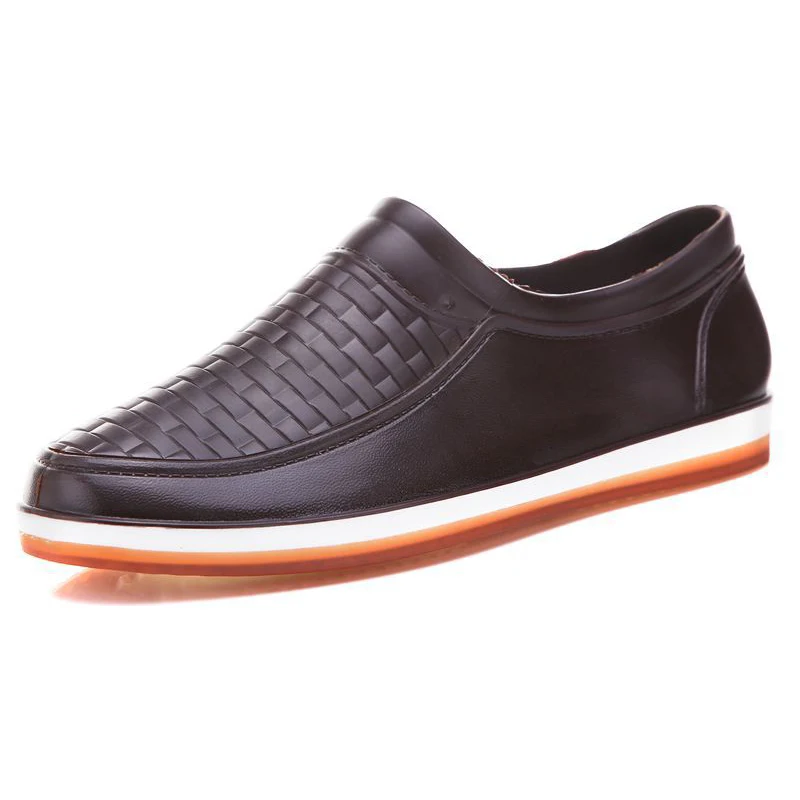 

Men's Rainshoes Four Seasons Work Shoes Low Up Antiskid Kitchen Shoes Rainshoes Rubber Shoes Fishing Shoes