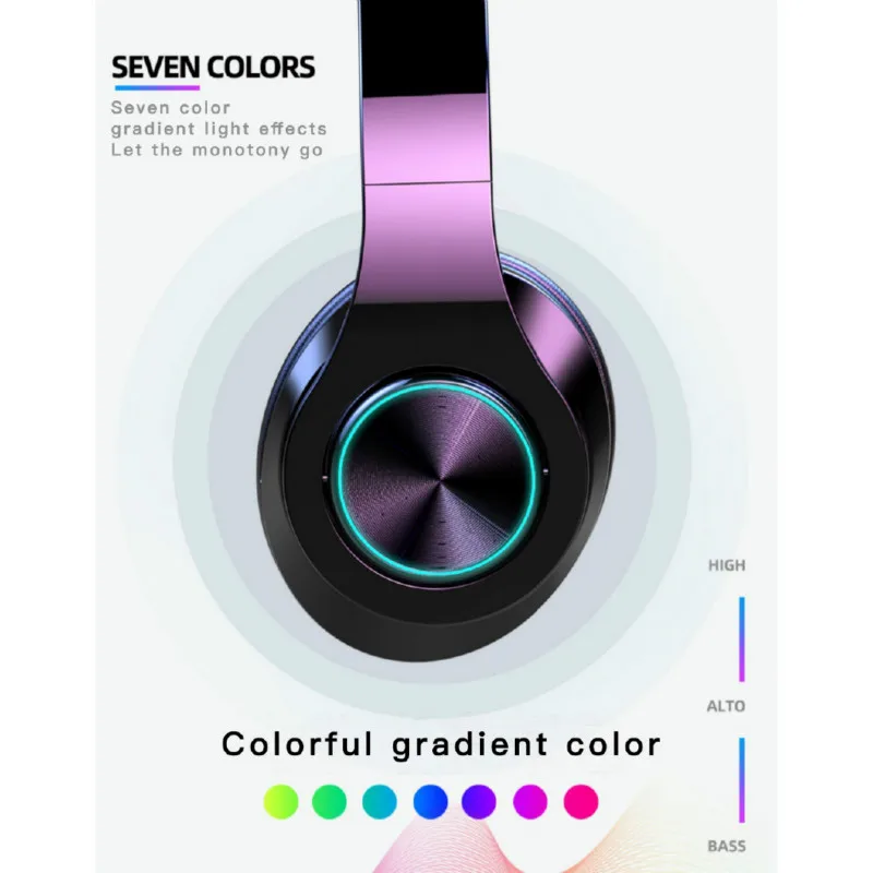 HIFI Stereo Earphone Bluetooth Headphone 2020 NEW Music Headset FM and Support SD Card with Mic for Xiaomi Iphone Sumsamg Tablet