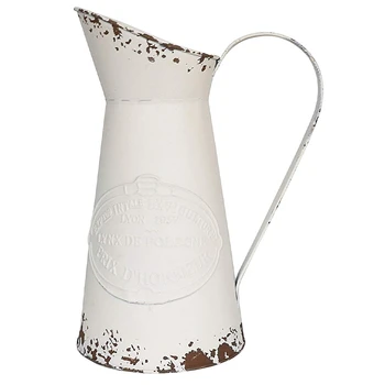 

French Metal Vase Nordic Home Decor Ornaments Metal Kettle American Vintage Metal Barrels