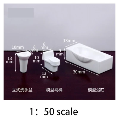 DIY sand table building material ABS Furniture 1/50 scale for miniature Layout/model furniture for miniuatre landscape DIY