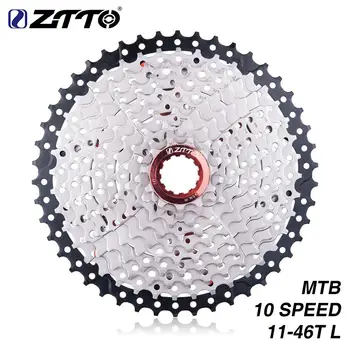 

ZTTO 11-46 T 10 Speeds 10 S Wide Ratio MTB Mountain Bike Bicycle Cassette Gear Bicycle FlyWheel Bike Supplies Parts