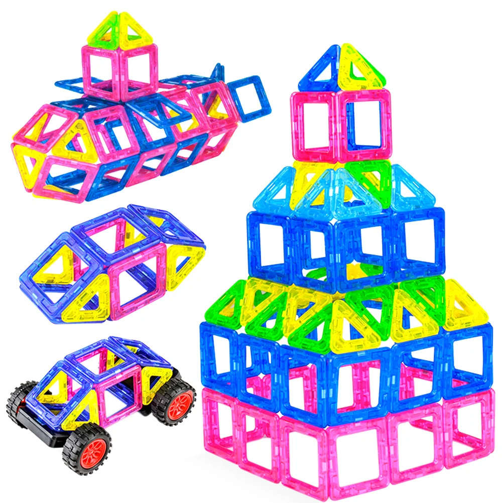 38 шт. DIY магнитные блоки Магнитный конструктор детский магнит дизайнерский для детей подарок развивающие игрушки для мальчиков и девочек