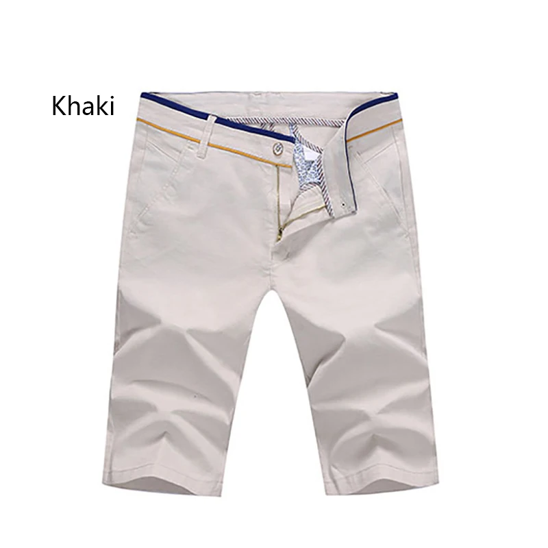 Hot Summer Fashion Regular Style Mens Shorts Casual Cotton Slim Bermuda Beach Shorts Joggers Trousers Knee Length Shorts