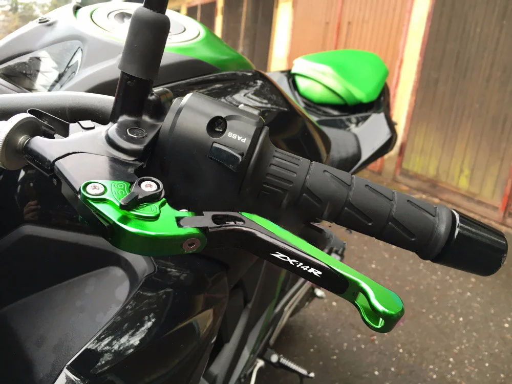  Motorcycle brake lever CNC Adjustable Brake Clutch Levers Handbar For Kawasaki ZX-14R 2006-2016 201