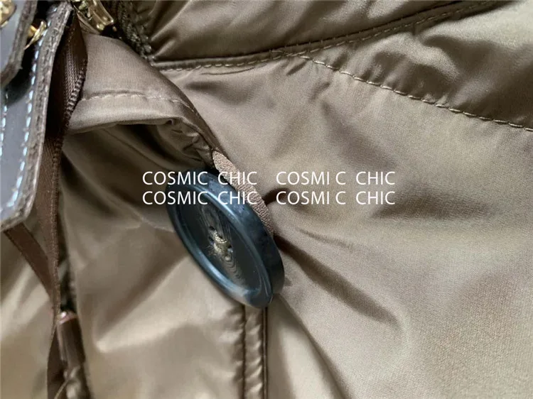 Cosmicchic,, для отдыха, длинный, однотонный, теплый, женский, зимний пуховик, Воротник из лисьего меха, с капюшоном, однобортное пальто