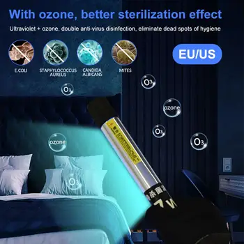

Handheld UV Germicidal Light UVC Sterilizer Kill Dust Mite Eliminator UV quartz lamp For Bedroom /Hospital Lampa bakteriobójcza