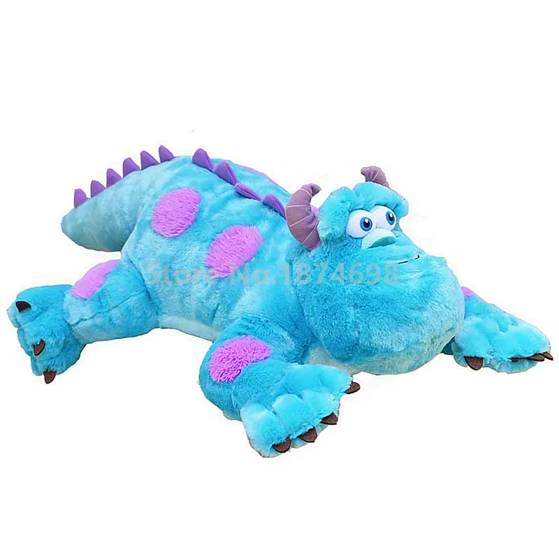 New Cute Large Lying Sulley Pillow Plush Toy 55cm Stuffed Animals Doll Kids Toys for Baby Children Gifts