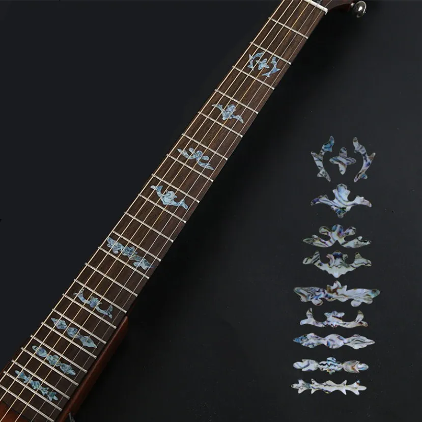 Крест инкрустация наклейки гриф наклейка для электроакустической гитары Бас ультра тонкая наклейка Guitarra Аксессуары 21 стиль - Цвет: 9