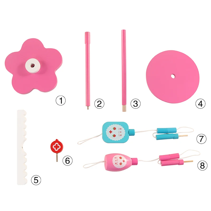 Children's wooden toys real life role playing doctor nurse games toys drip rack doctor accessories girls injection games