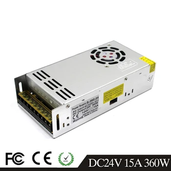 

Small Volume New Model 360W 24V 15A Switching Power Supply Driver Supplies AC 220V 110V Input To DC24V SMPS for CNC CCTV Motor