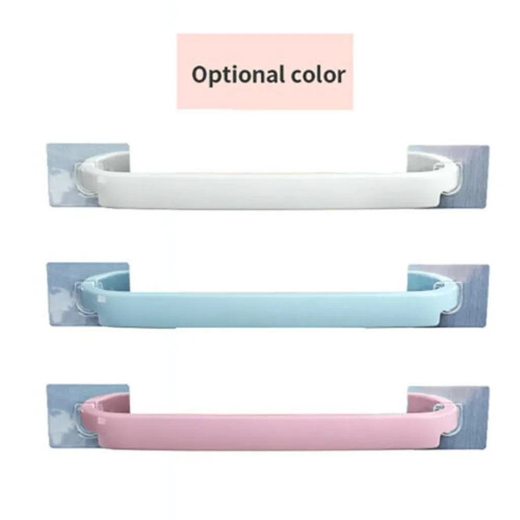 Multifunction Towel Rail Rack Holder Wall Mounted Bathroom Self-adhesive Hanging Hanger Shelf Rack Holder