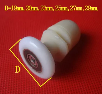 

8pcs/lot Shower Door Rollers Runners/Wheels/ Pulleys Daimeter 19mm/20mm/23mm/25mm/27mm/29mm with Eccentric shaft,