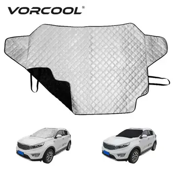 

Magnetic Car Windshield Cover 145x111cm Anti Sun Shade Dust Snow Rain Ice Foldable Thicken Shield Protector Car Cover
