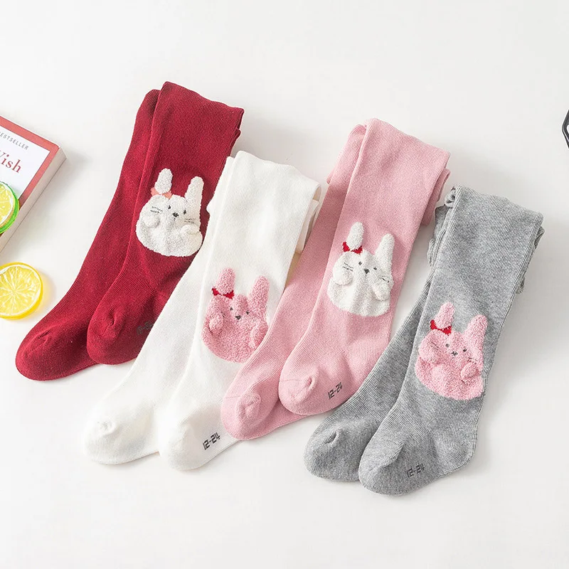 Носки для новорожденных детей для маленьких девочек однотонные носки Цвет Детские Колготы для девочек детские колготки для малышей, Колготки с мультяшными принтами детские носки