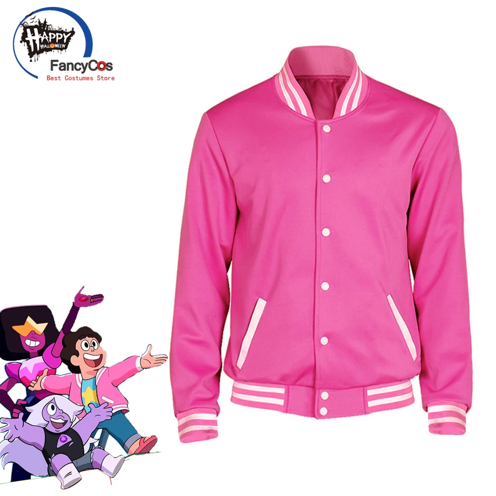 Chaqueta de Steven Universe Unisex, disfraz de uniforme béisbol, Sudadera con capucha de Steven Coat, gemas de Cosplay de Steven Quartz Universe, de películas y TV| - AliExpress