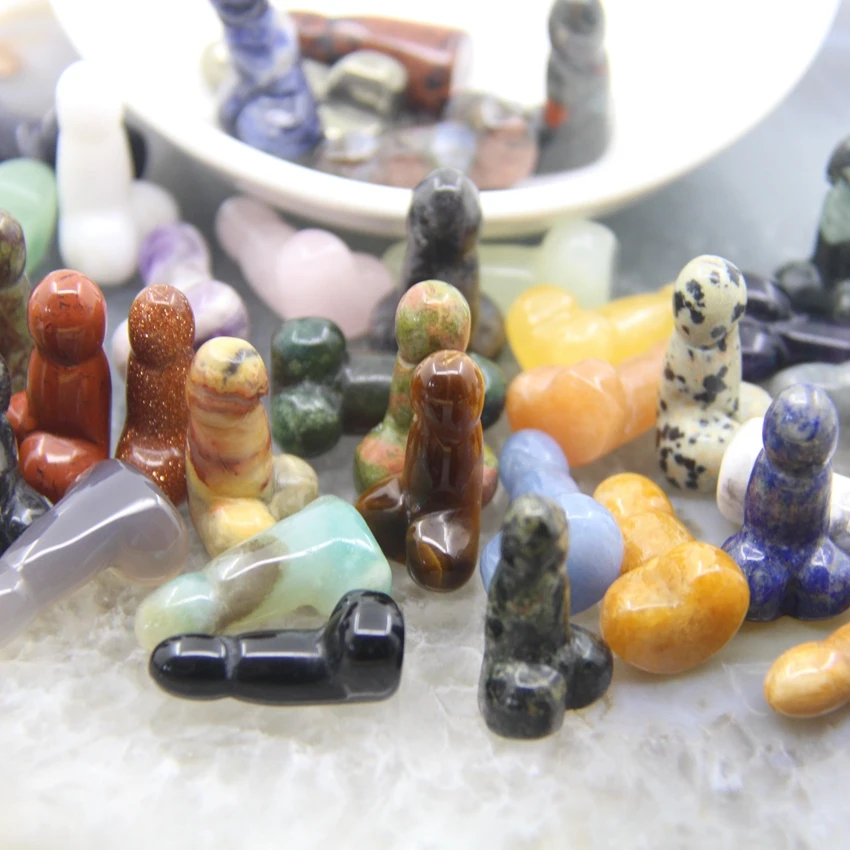 1 дюйм, 42 вида, мини-фигурка пениса, резной пенис из натурального ...