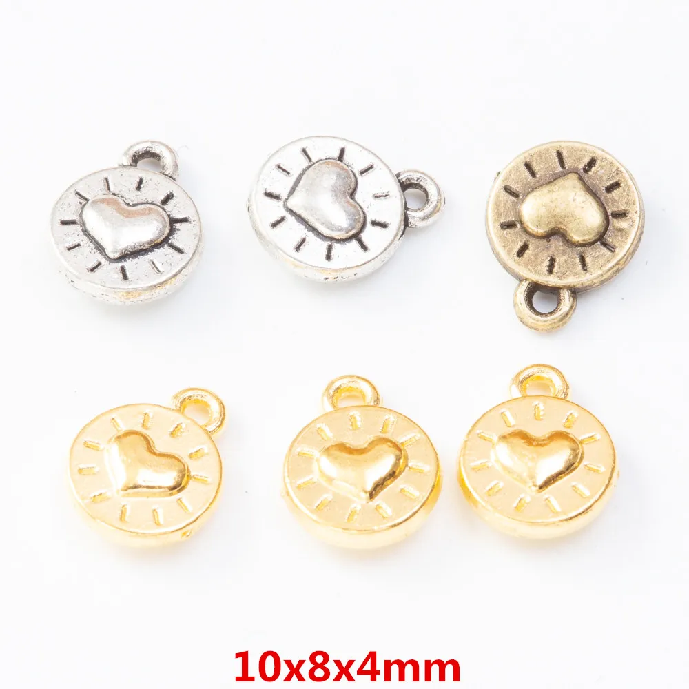 60pcs Charm Zinc Alloy Love Connector Charm Diy Pendant Suitable For