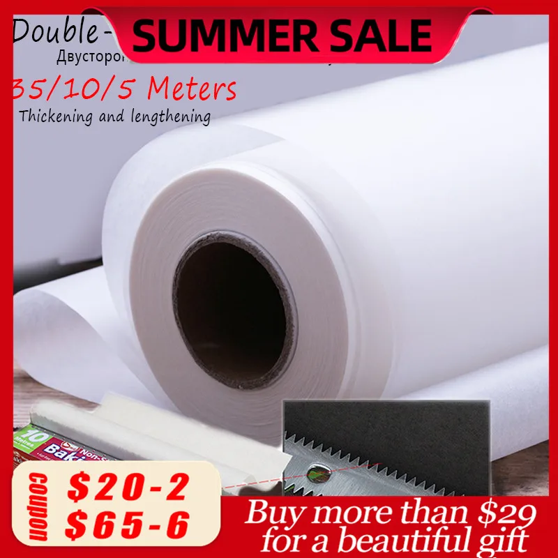 Greaseproof Oven Bakeware Baking Cooking Paper 10M 35M Baking Paper Parchment Paper Rectangle Baking Sheets for Bakery BBQ Party