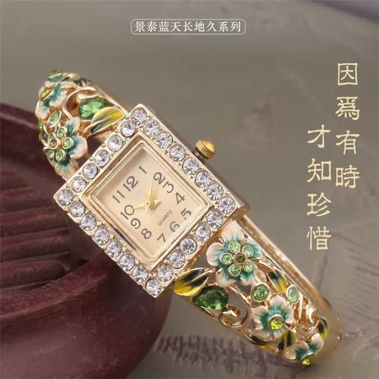 Бесплатная доставка Ms оптовая продажа на заказ cloisonne браслет часы кварцевые
