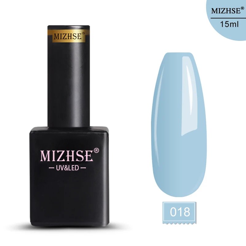 MIZHSE 15 мл 72 цвета Гель-лак для ногтей гибридные Лаки УФ светодиодный все для маникюра замочить от длительного Блестящий Гель-лак для ногтей - Цвет: E018