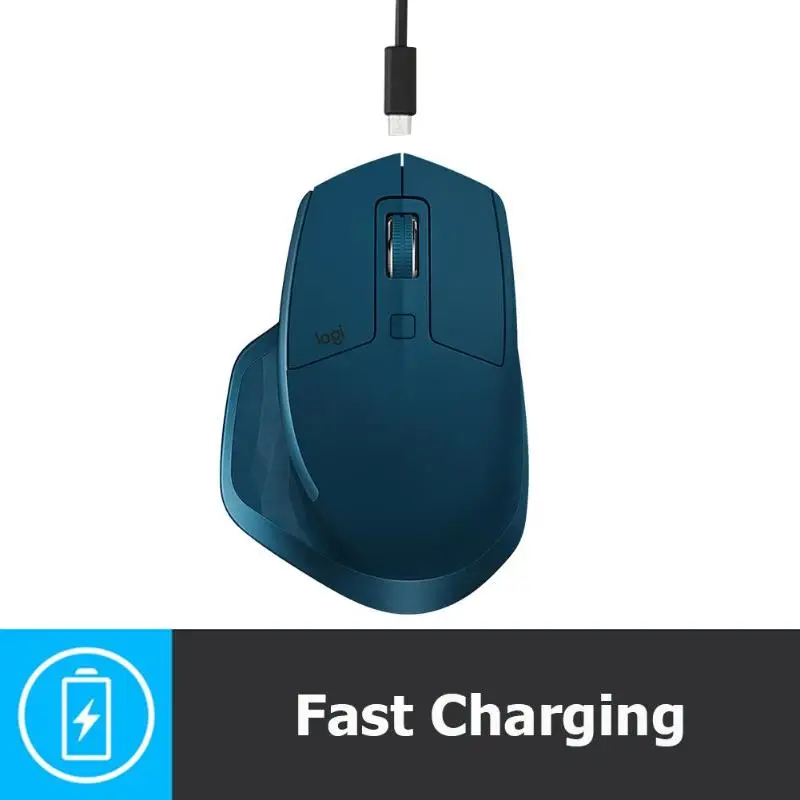  Logitech MX Master 2S Wireless Mouse 4000DPI Charging USB Bluetooth Gaming Mouse 7 Buttons Macro De