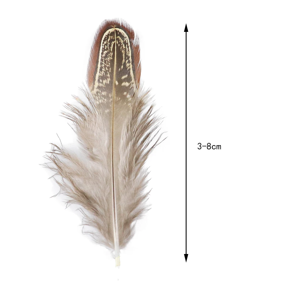 Mixed Color Feathers Pheasant Feathers Craft Feathers Natural Feathers 3-8CM Multicolor Natural Pheasant Feathers For Crafts Decoration Jewelry Making Carnival Accessories Small Plumes 100 Pcs