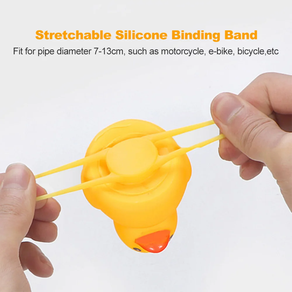 Mountain Bike Handlebar Light Bicycle Lights Bell Little Yellow Duck Handlebar Horn Lamp for Bike Motorcycle Car Accessories