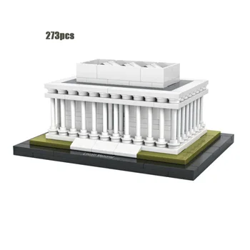 

creator Loz mini diamond building block World famous architecture Lincoln Memorial D.C. United States model bricks toys for gift
