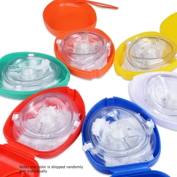 

Emergency CPR mask Adult / Children's Pocket Prosthesis Face Shield First Aid Mouth Breathing CPR Mask 1 Set