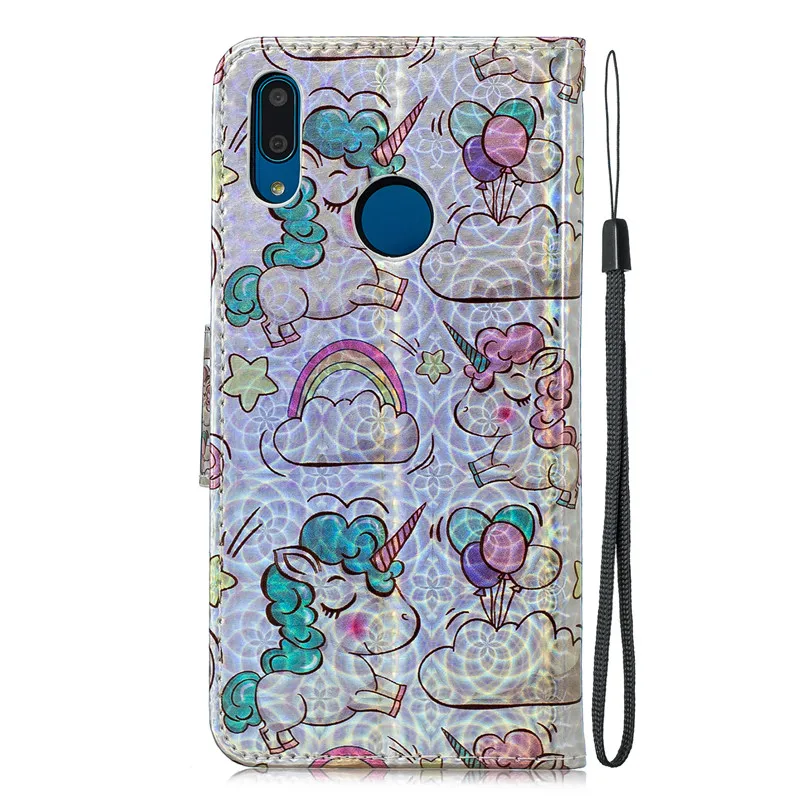 Wekays чехол для huawei Y7 Enjoy 9 мультфильм Единорог кожаный флип Fundas чехол для huawei Enjoy 9 Чехлы Y7