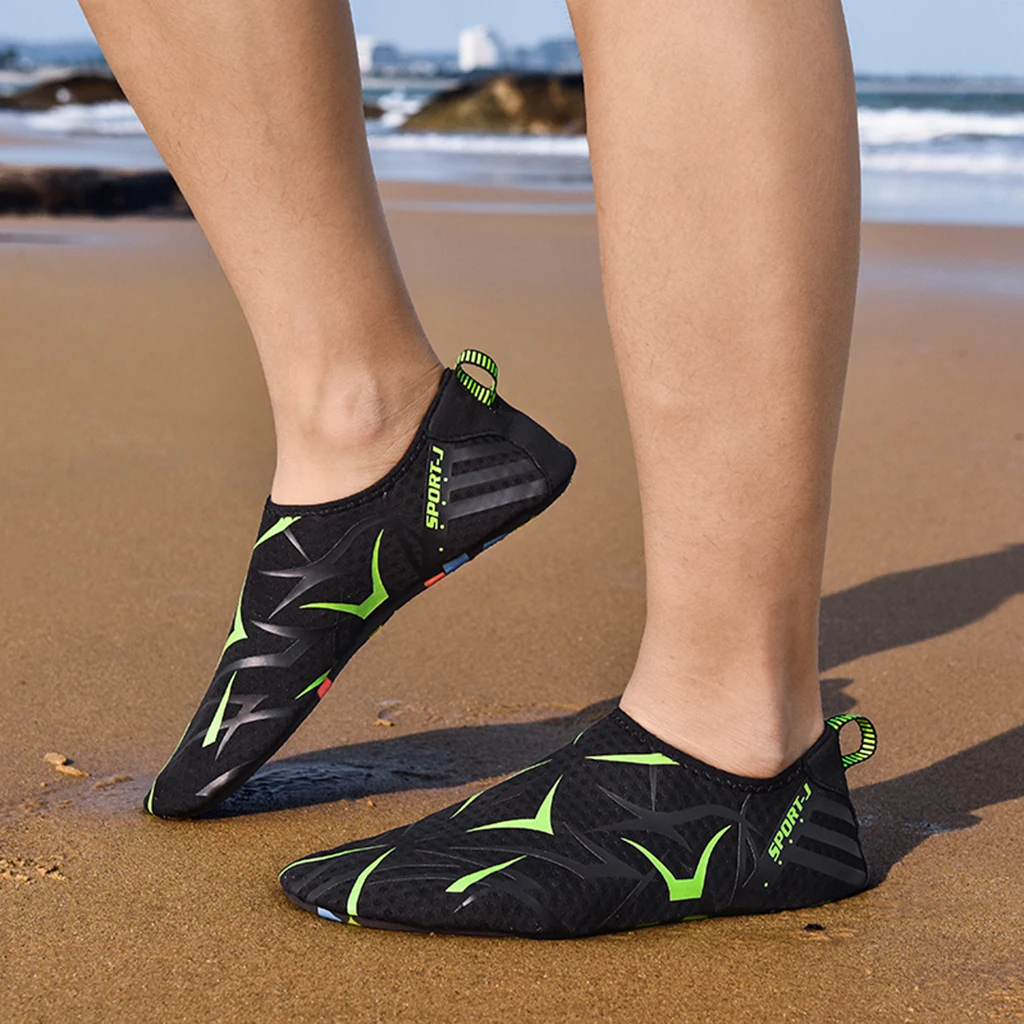 Men Women Skin Water Shoes Aqua Beach Socks Slip-on Diving Surfing Shoes Warm Neoprene Diving Shoes Water Sport Swimming Socks