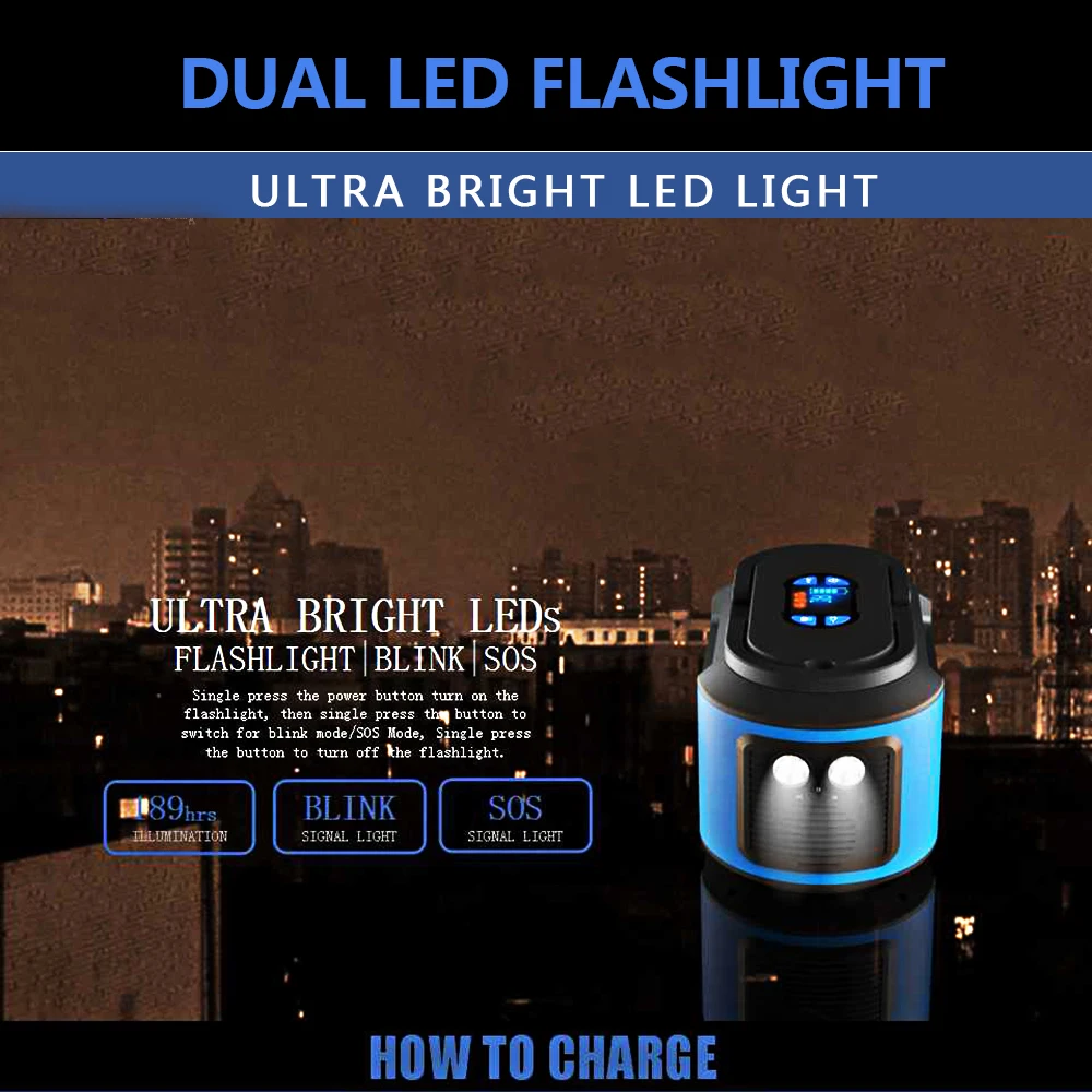 US $126.80 Portable 222Wh Power Station Mini Solar Generator 60000 Mah Large Battery Capacity DC 15V3A Fash Charging AC 200300W With LED