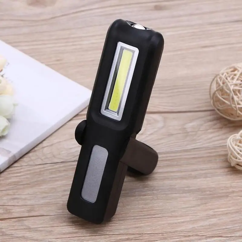 

Outdoor Flashlight With Magnetic Support USB Charging COB LED Working Lamp 180 Degree Adjustable Bracket Outdoor Emergency Light