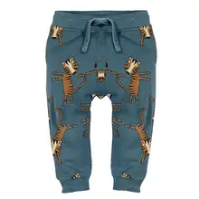Little maven/брюки для маленьких мальчиков; детские трикотажные хлопковые Стрейчевые штаны с принтом динозавра для маленьких мальчиков; 11031